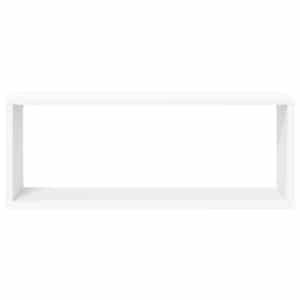 Nástěnné obdélníkové police 4 ks bílé 60 x 15 x 23 cm kompozit - obrázek 5