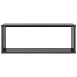 Nástěnné obdélníkové police 6 ks šedé 60 x 15 x 23 cm kompozit - obrázek 5