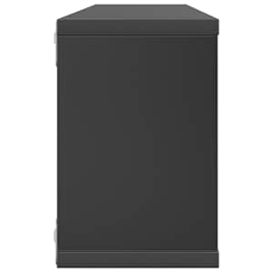 Nástěnné obdélníkové police 6 ks šedé 60 x 15 x 23 cm kompozit - obrázek 6