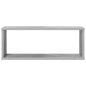 Nástěnné obdélníkové police 2 ks betonově šedé 60 x 15 x 23 cm - obrázek 5