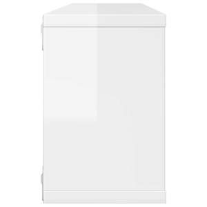 Nástěnné obdélníkové police 2 ks bílé lesk 60x15x23 cm kompozit - obrázek 6