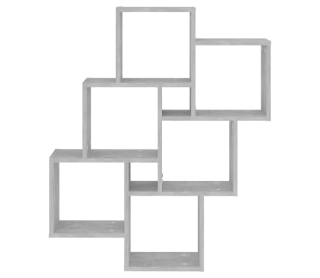 vidaXL Стенен кубичен рафт, бетонно сив, 78x15x93 см, инженерно дърво, Бетонно сиво vidaXL Стенен кубичен рафт, бетонно сив, 78x15x93 см, инженерно дърво