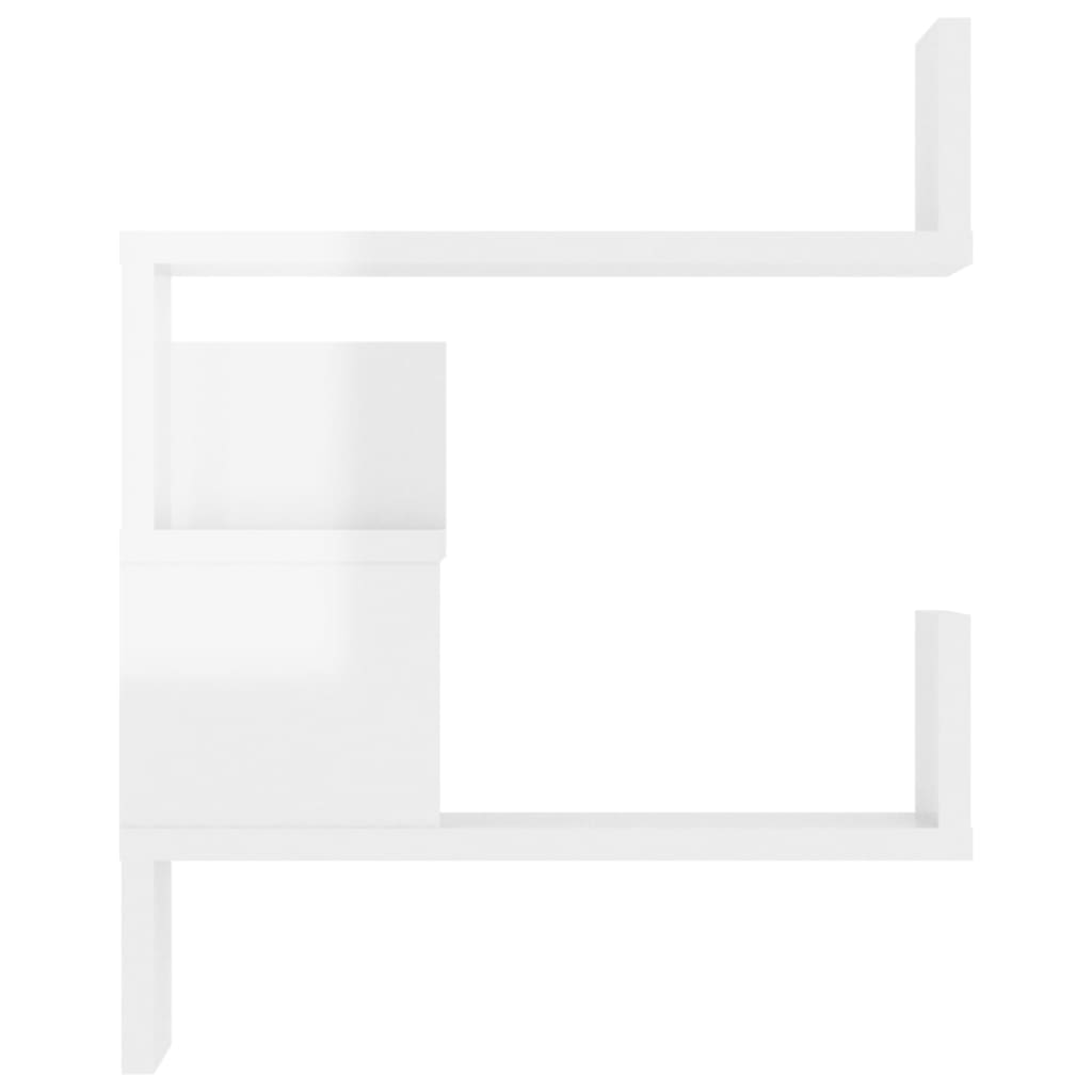 Wall Corner Shelf High Gloss White 40x40x50 Cm Engineered Wood VidaXL 17 width=274