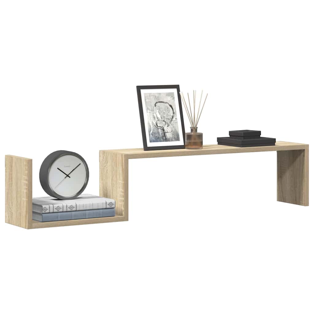 

vidaXL Wandschappen 2 st 100x15x20 cm spaanplaat sonoma eikenkleurig