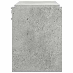 Nástěnné police 2 ks betonově šedé 100x15x20cm kompozitní dřevo - obrázek 6