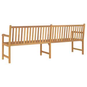 Zahradní lavice 228 cm masivní teakové dřevo - obrázek 4