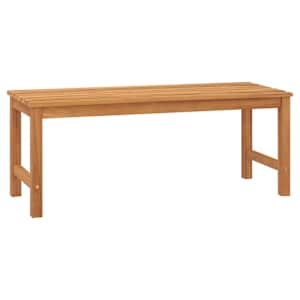 Zahradní lavice 114 cm masivní teakové dřevo - obrázek 2