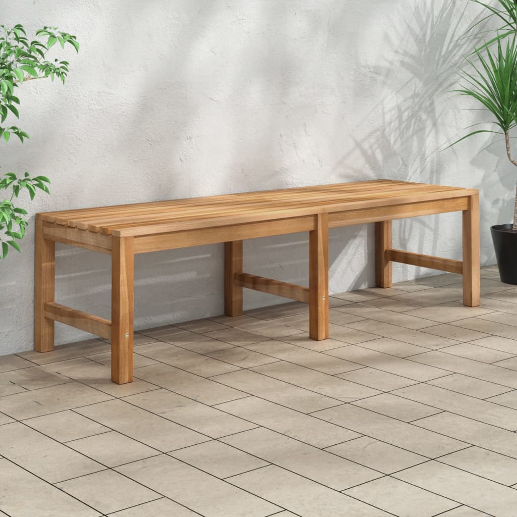 vidaXL Banc de jardin 150 cm Bois de teck massif