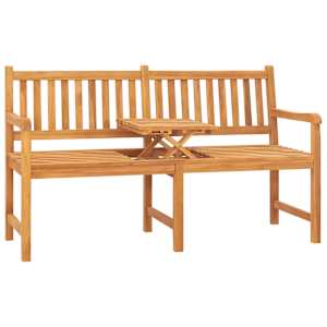 vidaXL 3-kohaline aiapink lauaga 150 cm, toekas tiikpuit