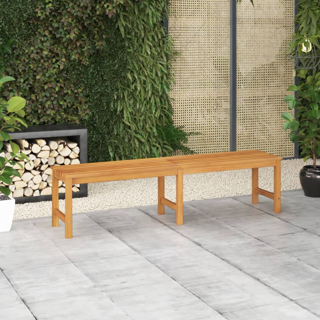 vidaXL Gartenbank 180 cm Massivholz Teak