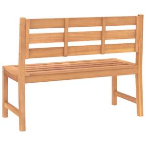 Zahradní lavice 114 cm masivní teakové dřevo - obrázek 5