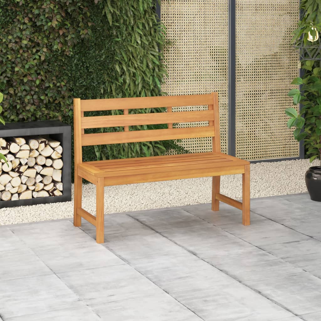 vida XL Gartenbank 114 cm Massivholz Teak