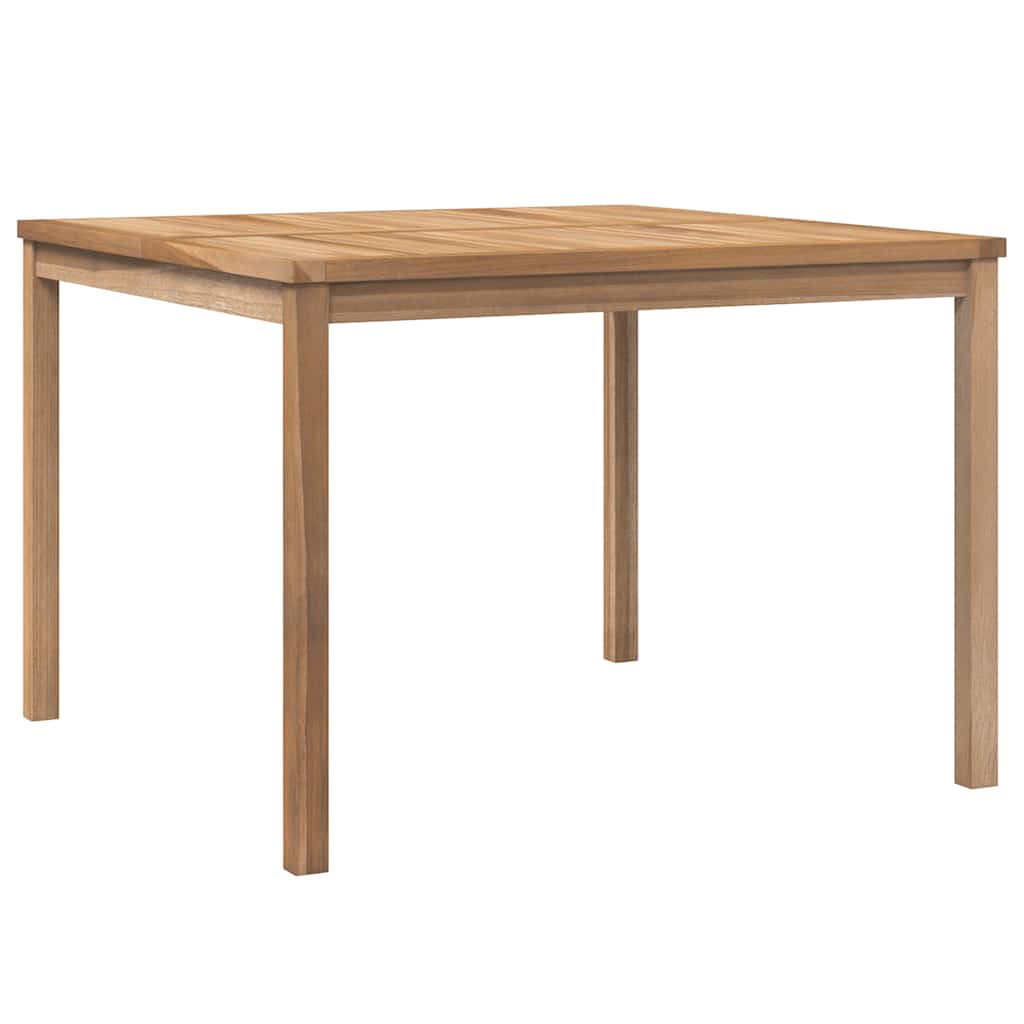 vidaXL Zahradní jídelní stůl 110 x 110 x 77 cm masivní teakové dřevo