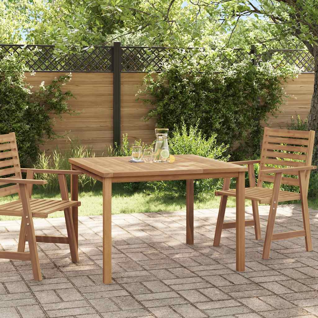 vidaXL Garten-Esstisch 110x110x77 cm Massivholz Teak