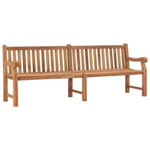 Zahradní lavice 228 cm masivní teakové dřevo - obrázek 1