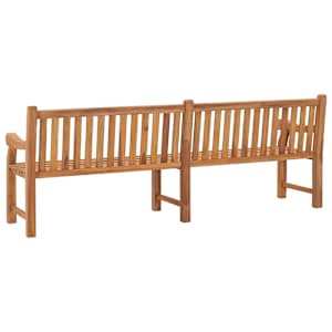 Zahradní lavice 228 cm masivní teakové dřevo - obrázek 3