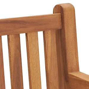 Zahradní lavice 228 cm masivní teakové dřevo - obrázek 6