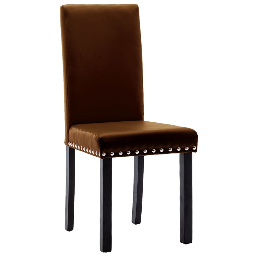 

vidaXL Eetkamerstoelen 2 st PVC bruin