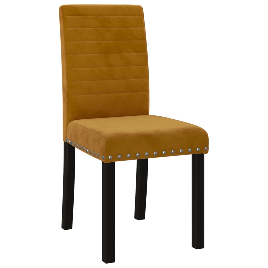 

vidaXL Eetkamerstoelen 2 st fluweel bruin