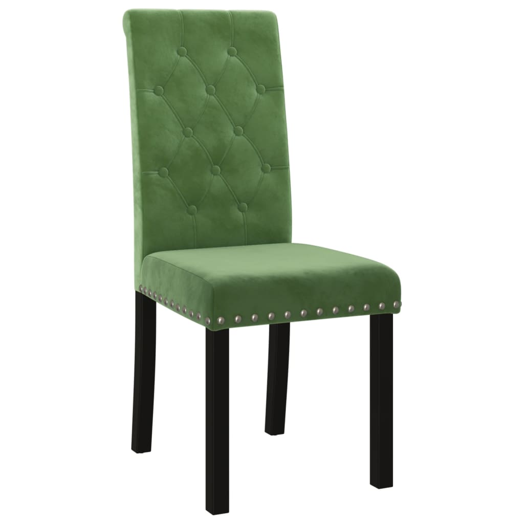 

vidaXL Eetkamerstoelen 4 st fluweel donkergroen