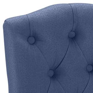 Jídelní židle 2 ks modré textil - obrázek 7