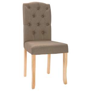 Otočné jídelní židle 4 ks taupe textil - obrázek 3
