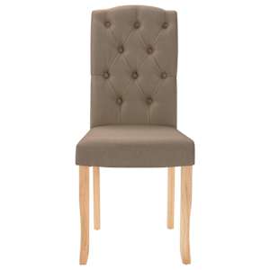 Otočné jídelní židle 4 ks taupe textil - obrázek 4