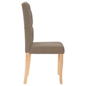 Otočné jídelní židle 4 ks taupe textil - obrázek 5