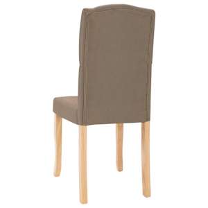 Otočné jídelní židle 4 ks taupe textil - obrázek 6