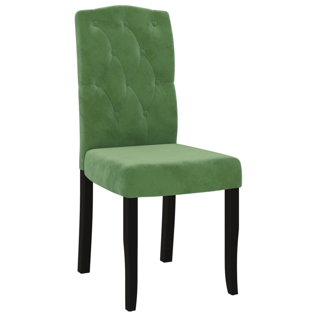 

vidaXL Eetkamerstoelen 4 st fluweel donkergroen