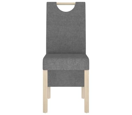 vidaXL Chaises à manger lot de 2 gris clair tissu