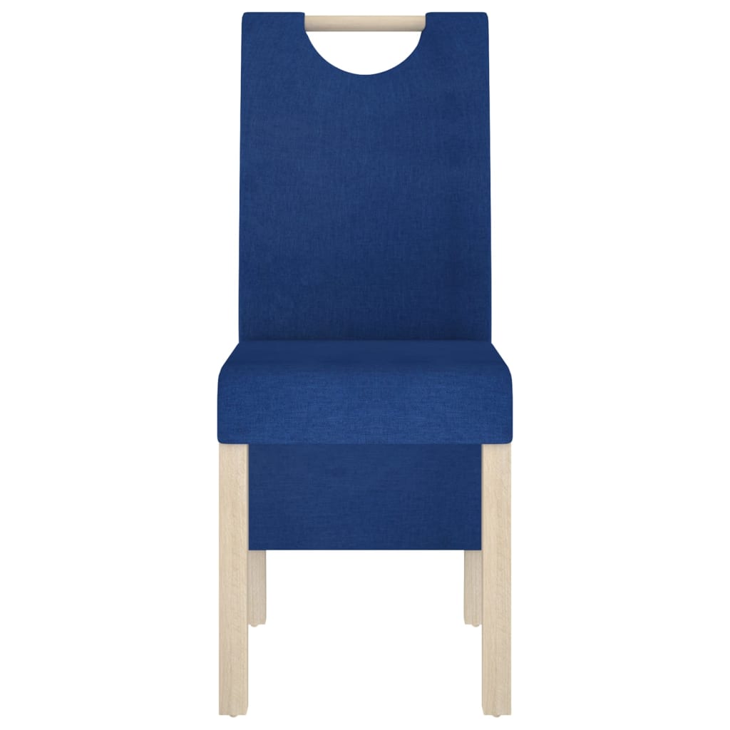 

vidaXL Eetkamerstoelen 2 st stof blauw