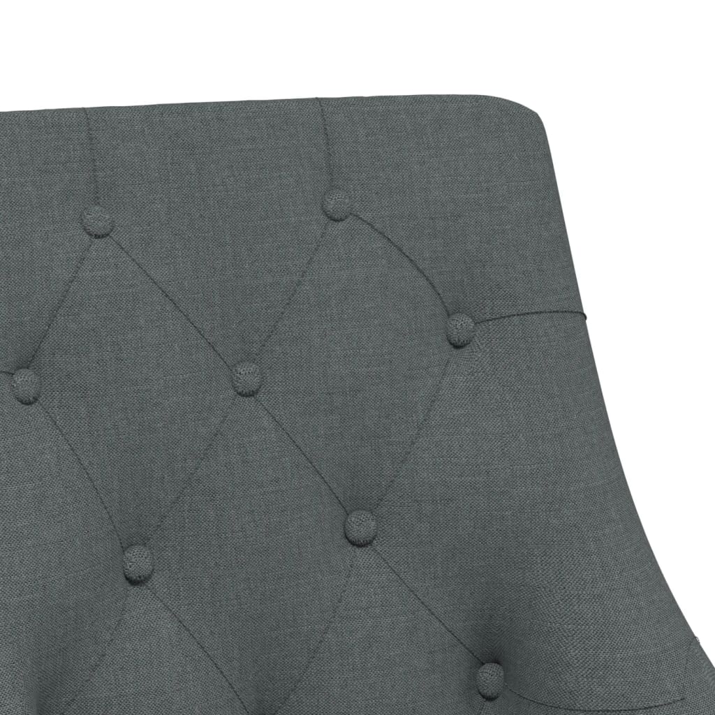 Okretna uredska stolica od tkanine tamnosiva