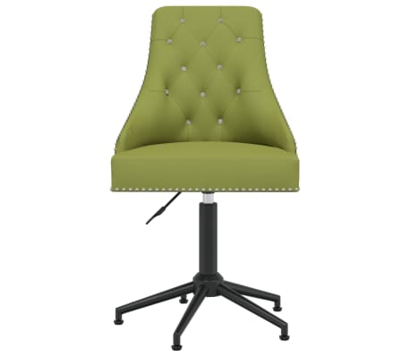 vidaXL Silla de oficina giratoria de terciopelo verde claro