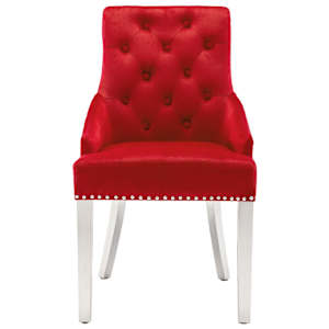 vidaXL Valgomojo kėdė, raudonojo vyno spalvos, aksomas