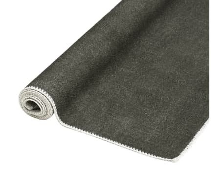 vidaXL Vaskbart og sammenleggbart teppe 140x200 cm gråbrun polyester
