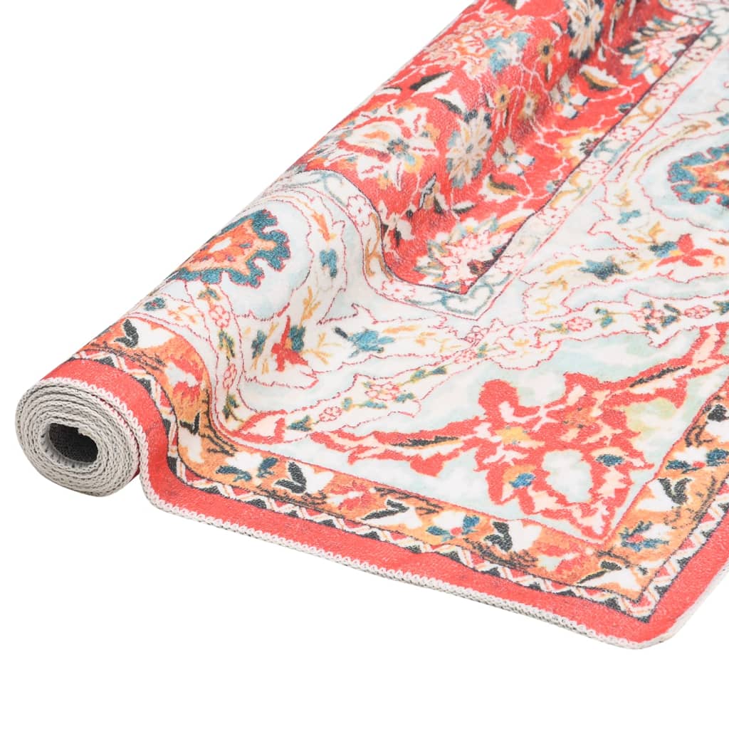 

vidaXL Vloerkleed bedrukt wasbaar 160x230 cm polyester meerkleurig
