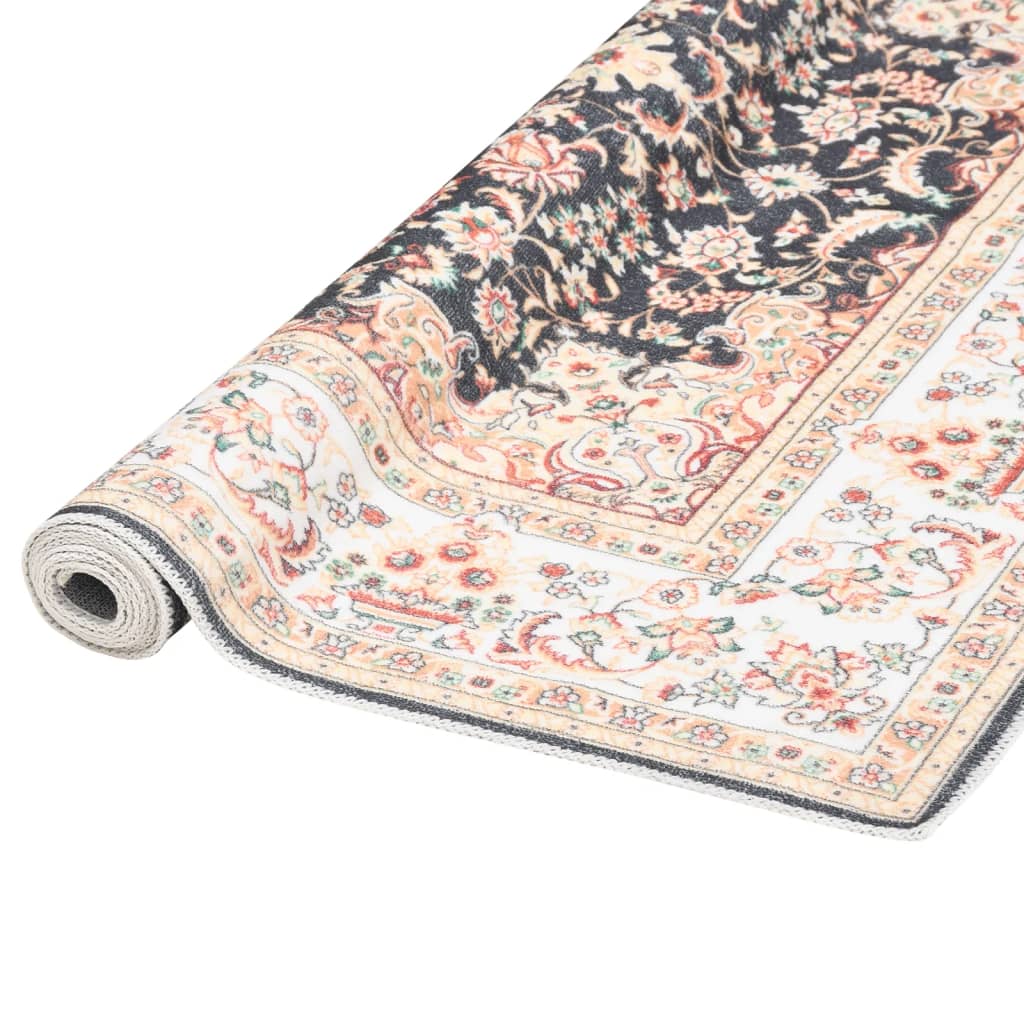

vidaXL Vloerkleed bedrukt wasbaar 120x170 cm polyester meerkleurig