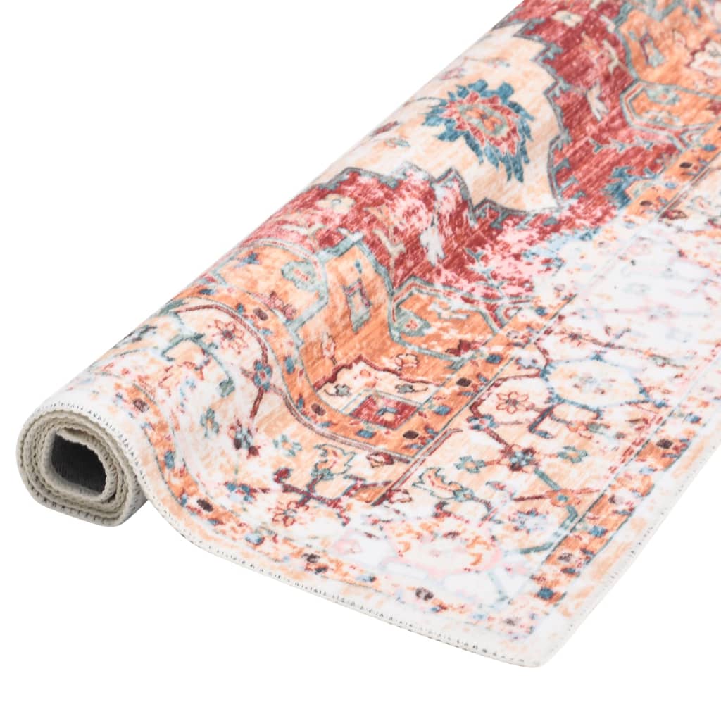 

vidaXL Vloerkleed bedrukt wasbaar 120x170 cm polyester meerkleurig