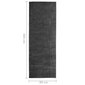 Běhoun pratelný skládací antracitový 80 x 300 cm polyester - obrázek 6