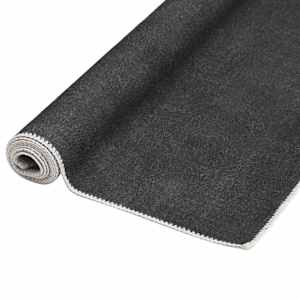 vidaXL Covor traversă lavabil pliabil, antracit, 80x300 cm, poliester
