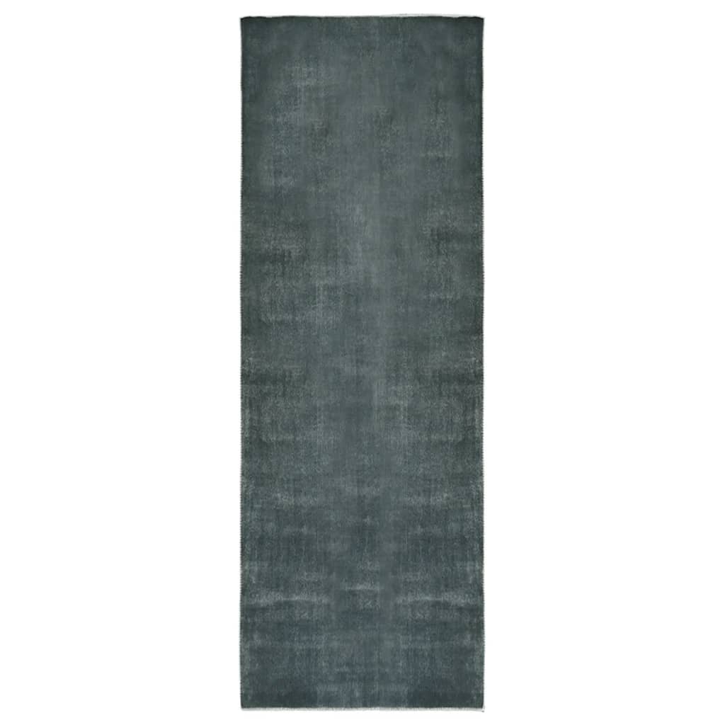 Teppichläufer Waschbar Faltbar Grau 100×300 cm Polyester kaufen