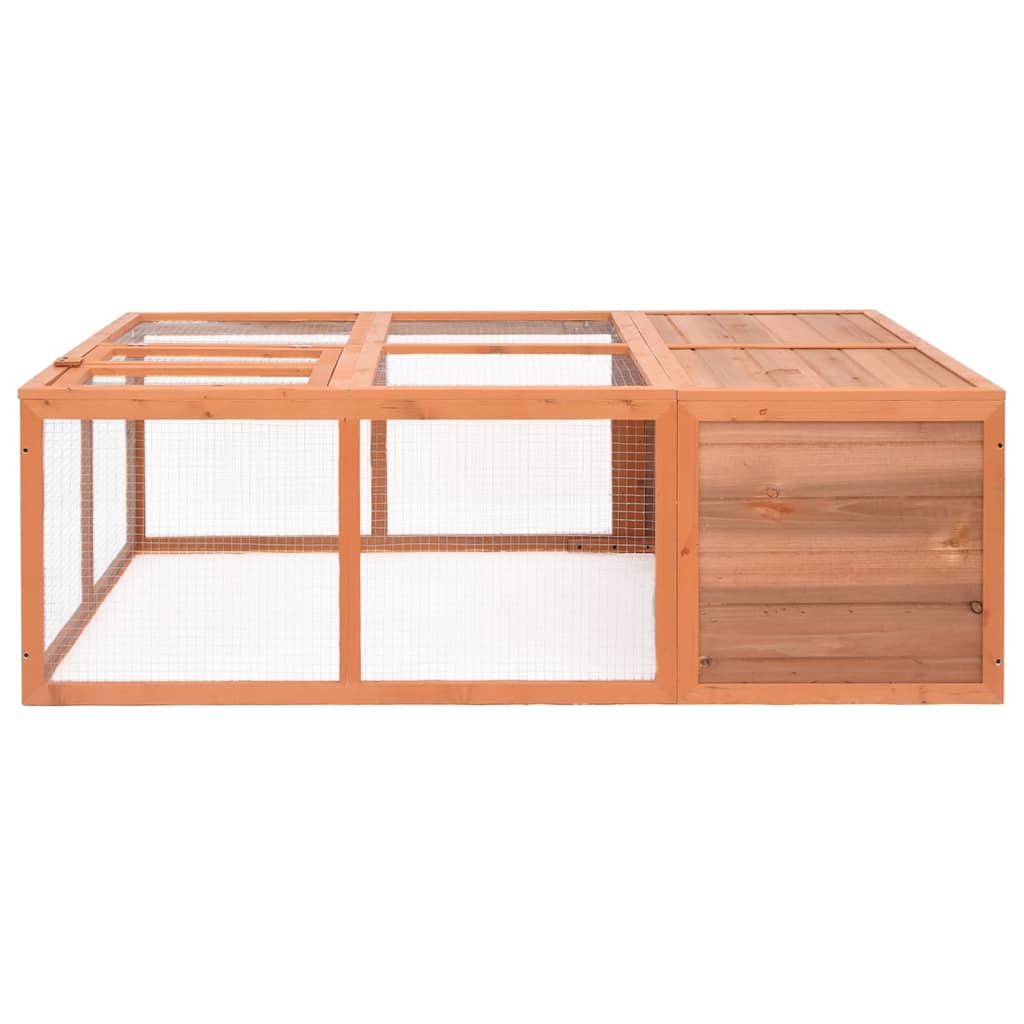 Garden Animal Cage 150x100x50 cm Solid Firwood – Paws & Claws