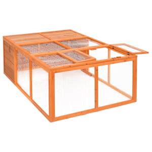 Zahradní klec pro zvířata 150 x 100 x 50 cm masivní jedle - obrázek 3