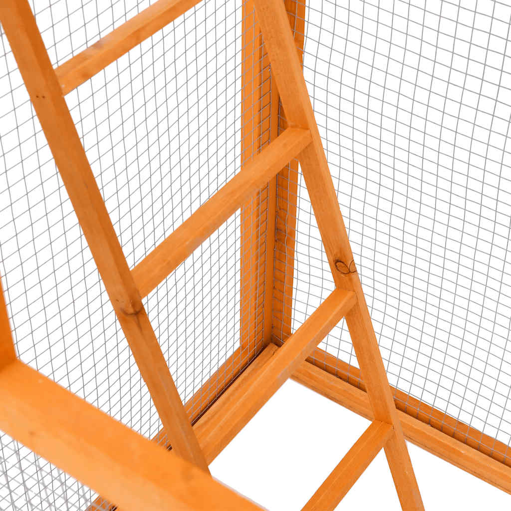 Cage à Oiseaux 68x62x166 Cm Bois De Sapin Massif VidaXL 16 width=274