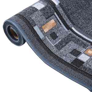 vidaXL Kilimas-takelis, antracito spalvos, 67x250cm, neslystantis