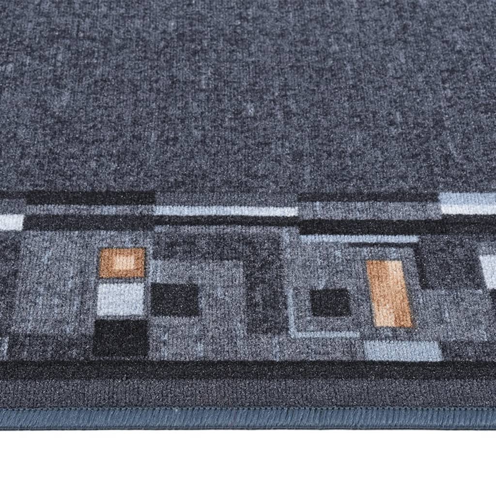 

vidaXL Tapijtloper anti-slip 80x400 cm antracietkleurig