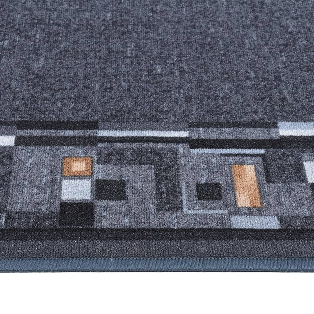 vidaXL Carpet Runner Anthracite 100x350 cm Anti Slip