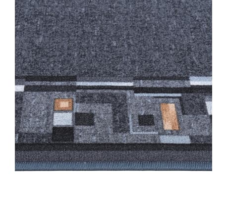 vidaXL Carpet Runner Anthracite 100x350 cm Anti Slip
