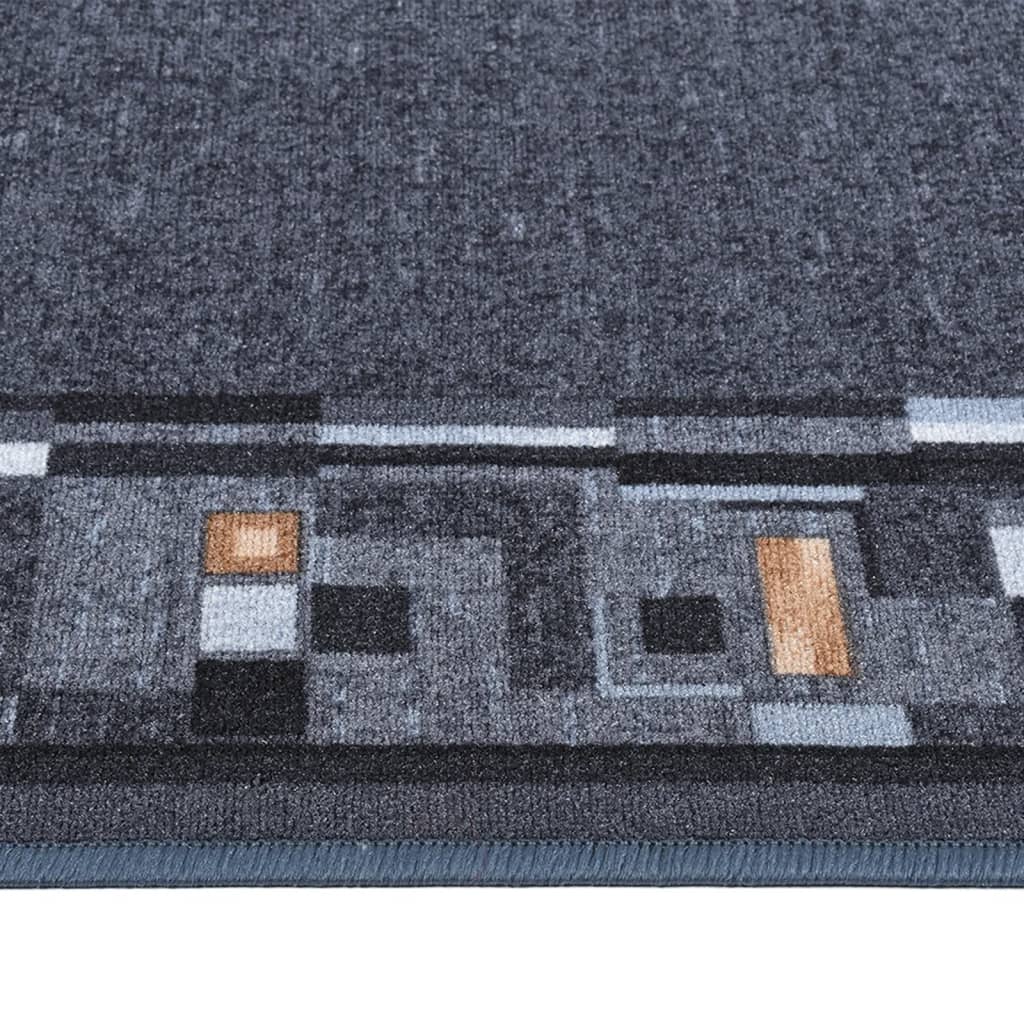 vidaXL Carpet Runner Anthracite 100x450 cm Anti Slip